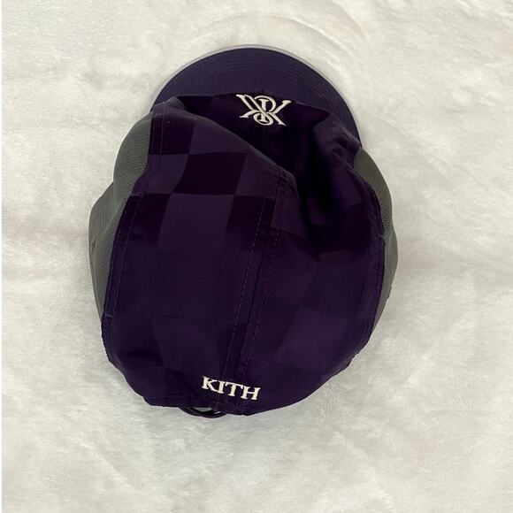 Kith Women Checkered Satin Camper Cap "Nightshade" - Picture 2 of 6